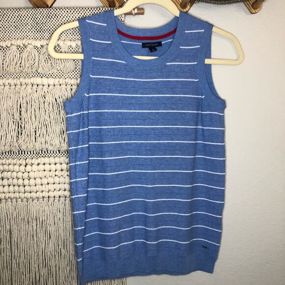Tommy Hilfiger Blue Striped Tank Top S - Picture 1 of 5